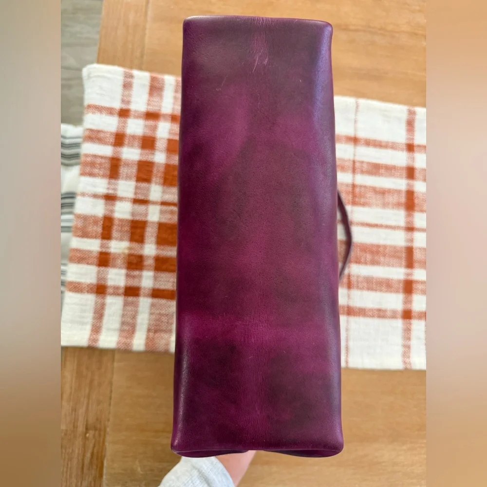 Salish Leathercraft Purple Bucket Bag - Picture 6 of 8